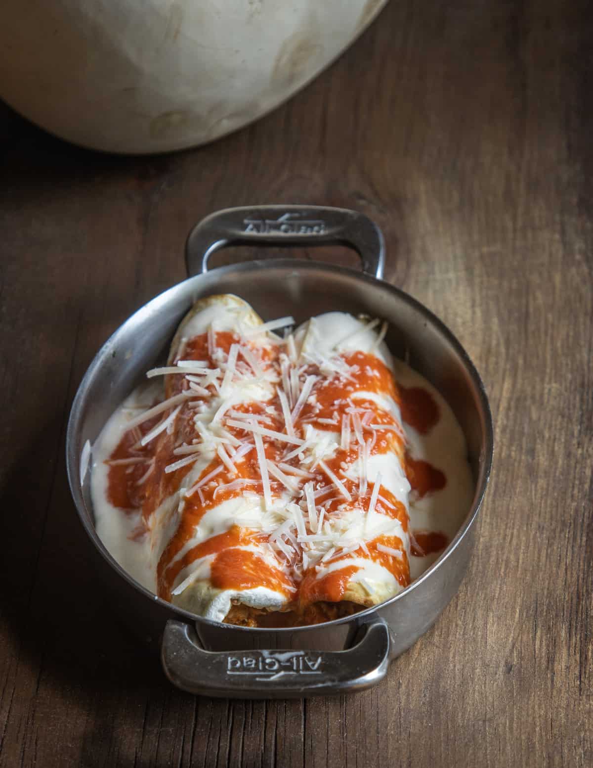 Puffball mushroom cannelloni 