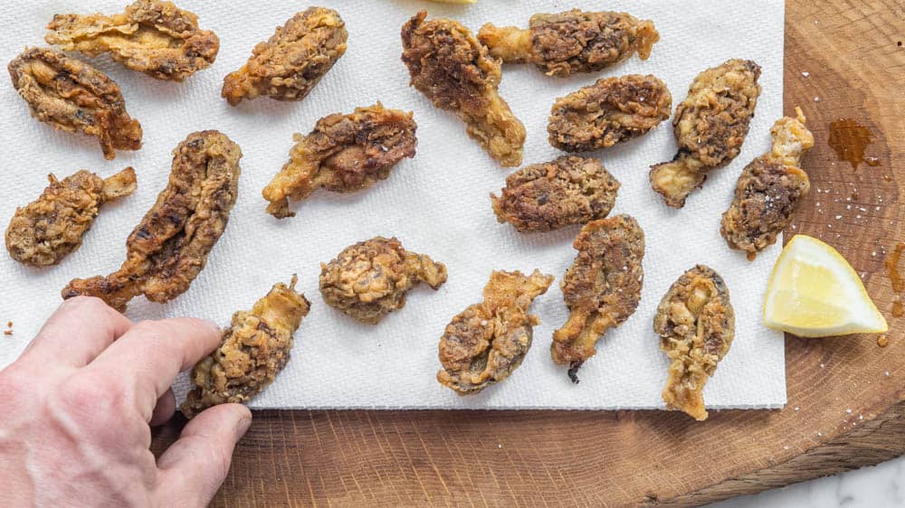 Fried or breaded morels recipe 