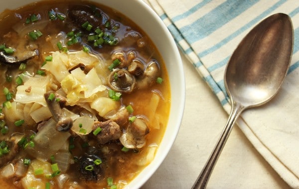 sweet and sour venison soup with honey mushroom recipe