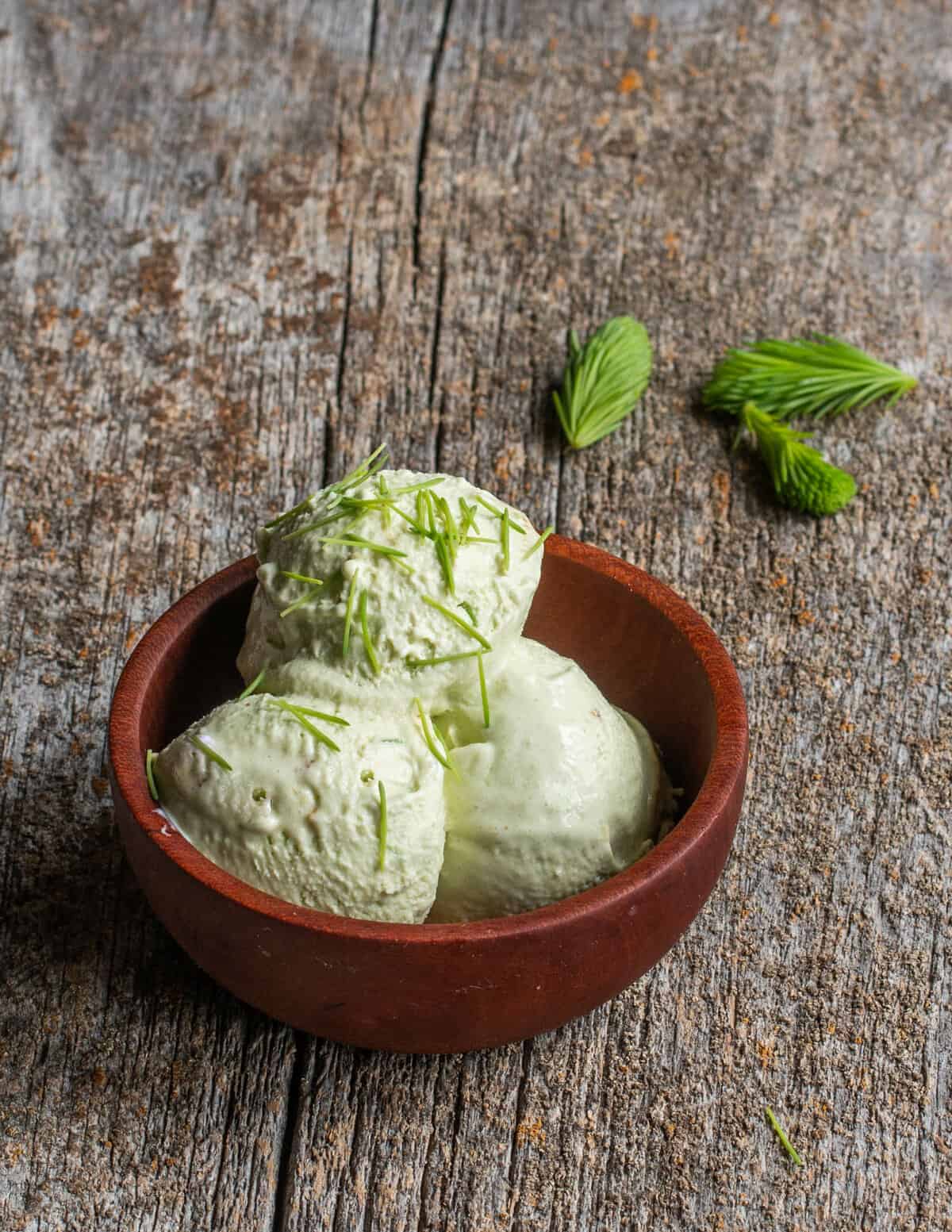 Spruce tip ice cream recipe