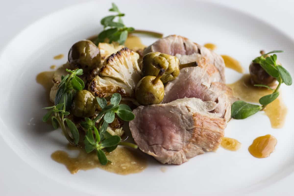 pork tenderloin with pickled young crab apple sauce recipe (1)