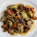 Herb gnocchi with red chanterelles and cockscombs-4