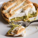 Knotweed-custard tart