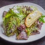 Marinated milkcap mushroom salad