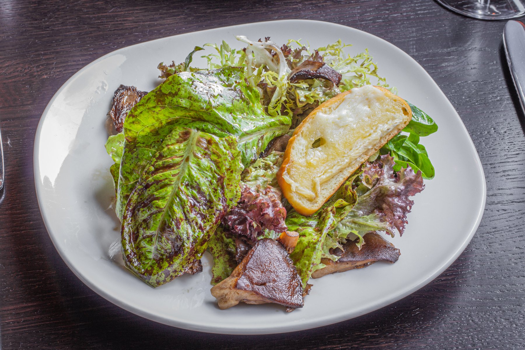 marinated milkcap mushroom salad