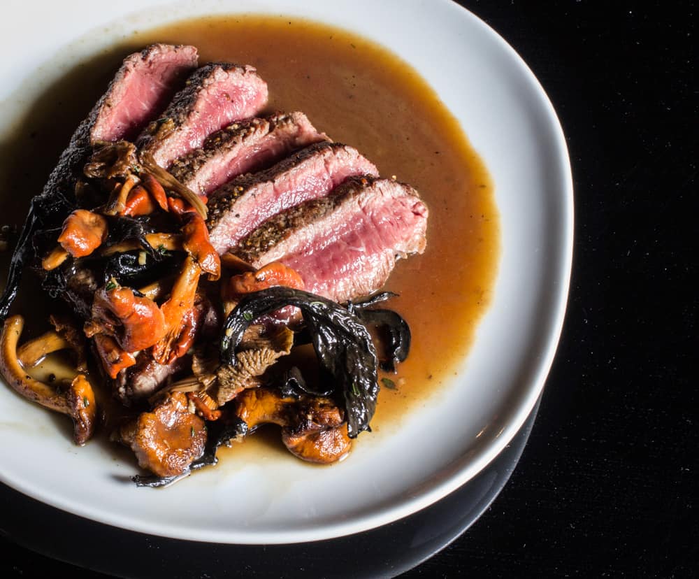 Bavette Steak with a Shallot Pan Sauce Recipe