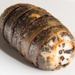 Chicken Roulade with Black Trumpet Mushrooms and Lardo