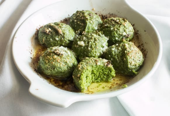 Ramp Leaf Gnudi Dumplings