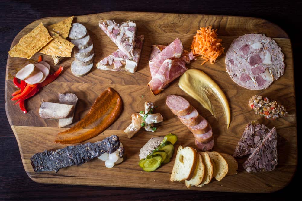 Charcuterie at the Salt Cellar