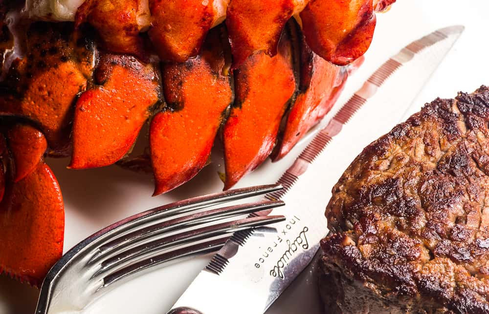 We sold plenty of surf and turf.