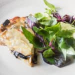 Black trumpet mushroom-potato gratin