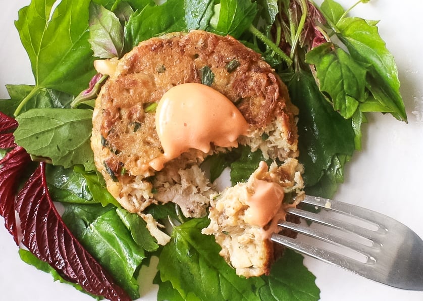 Hericium Mushroom Crabcakes