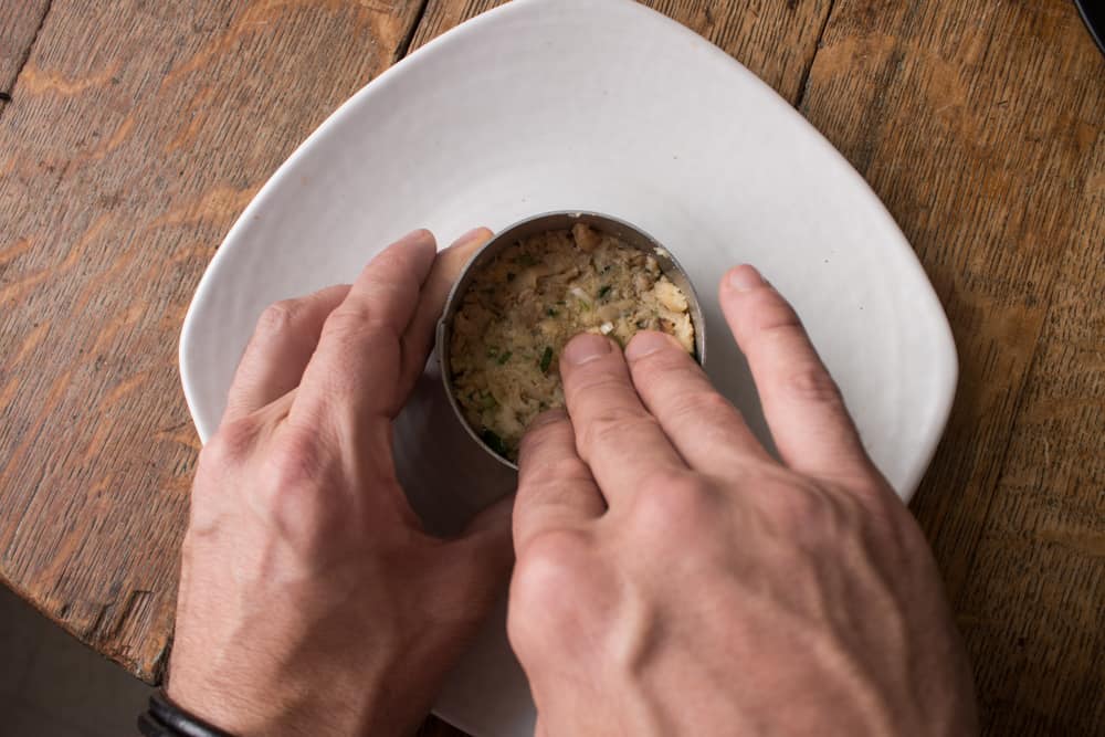 Hericium Mushroom Crabcakes