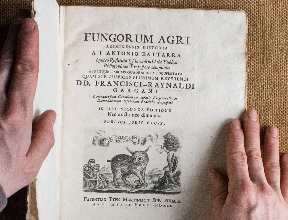 fungorum, battara, ancient book