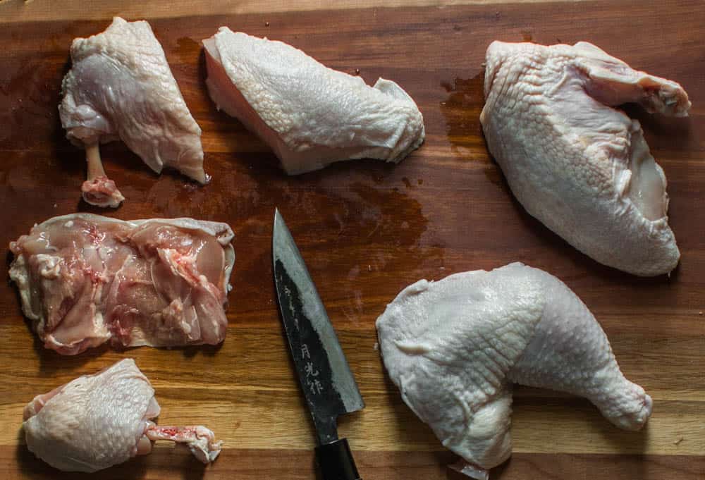 Jacques Pepin's chicken with morel mushroom sauce