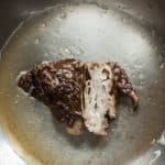 cooking a gyromitra or false morel mushroom