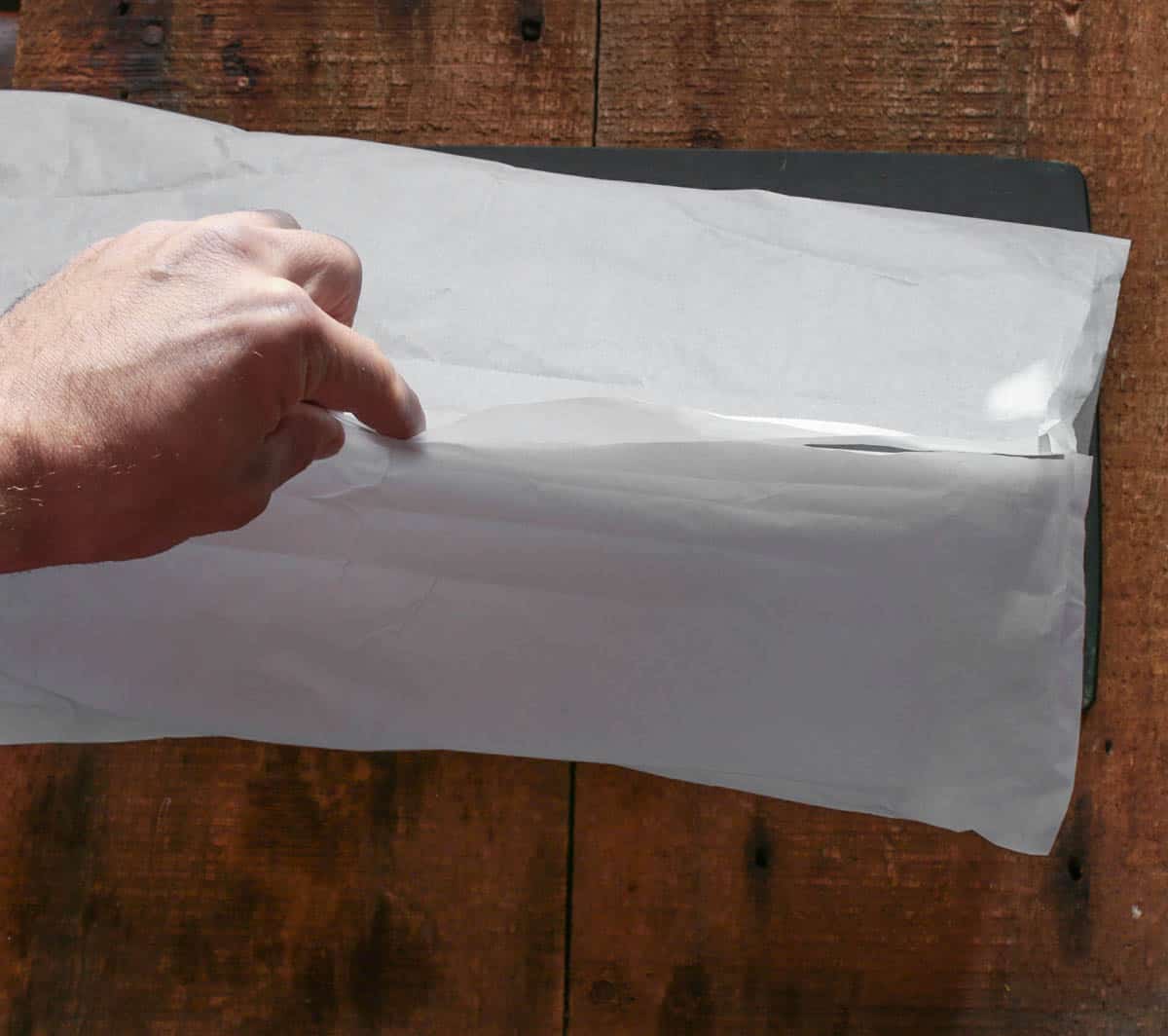 Matsutake mushrooms baked in parchment