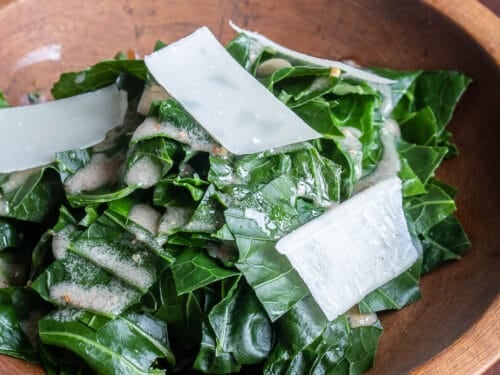 Steamed Broccoli Leaf "Caesar"