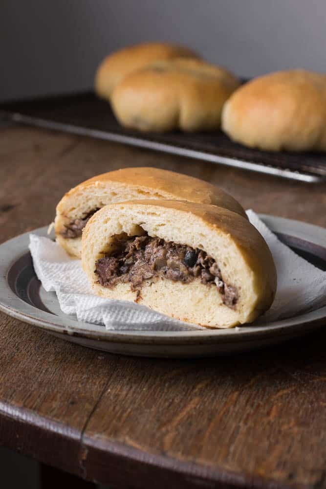 Beef and honey mushroom runzas or bielbocks