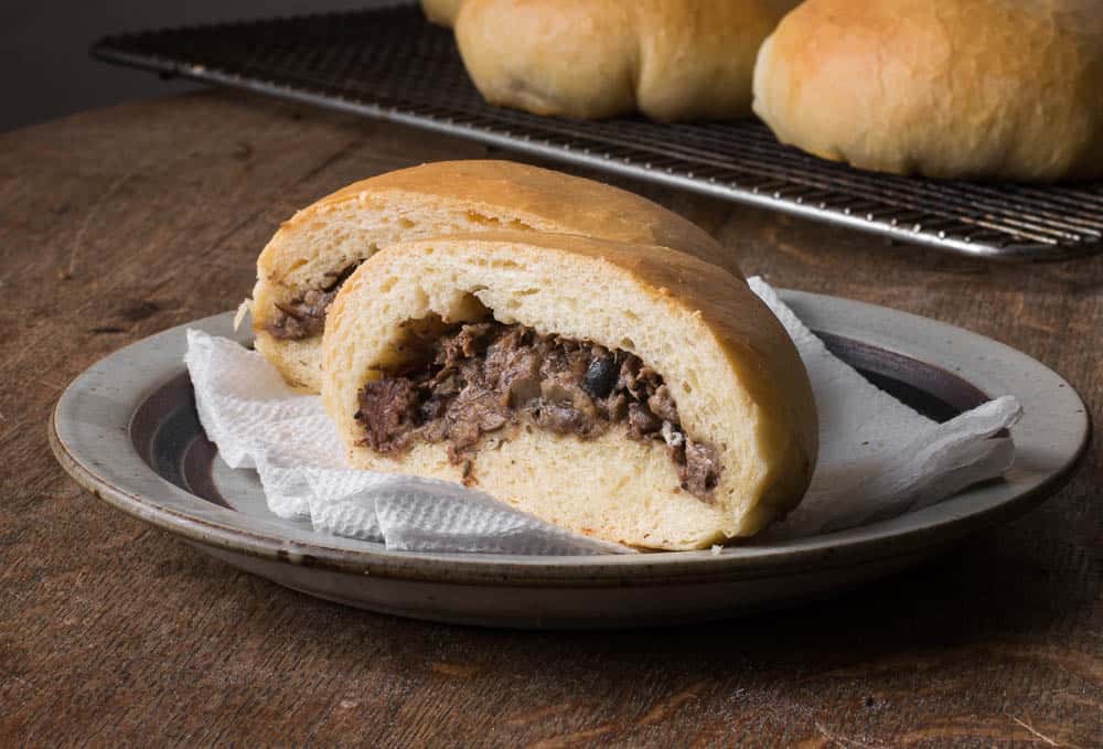 Beef and honey mushroom runzas or bielbocks