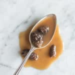 Dried morel mushroom gravy