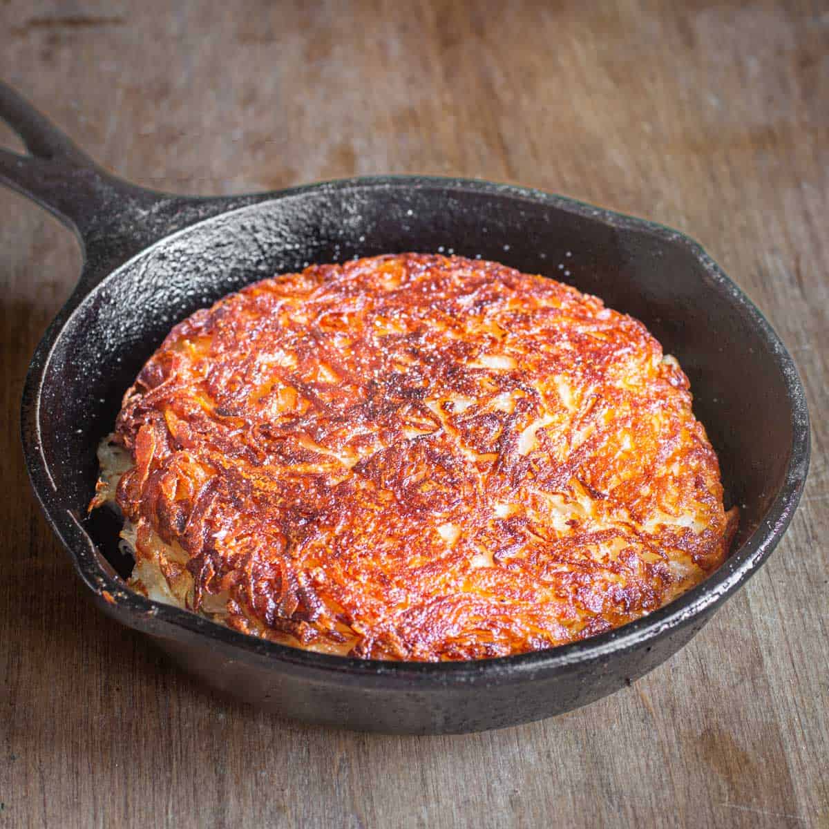 A pan full of hash browns