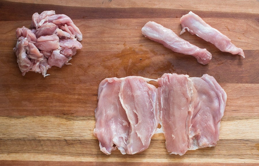 Trimming and stuffing a rabbit saddle en creppinette