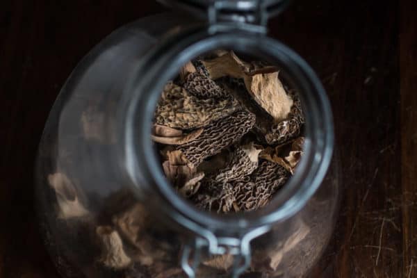 Dried morel mushrooms