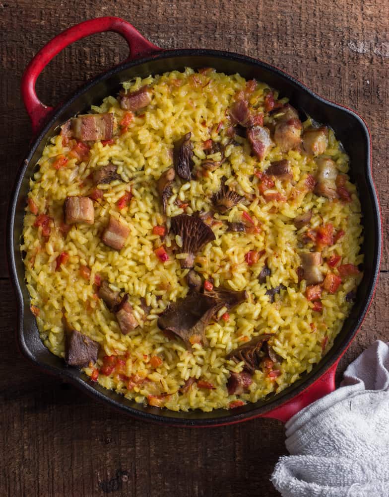 Baked saffron milk cap paella (7)