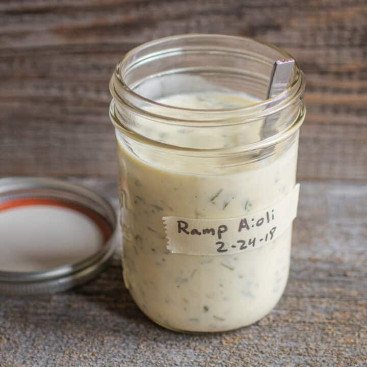 Pickled Ramp Aioli - Forager | Chef