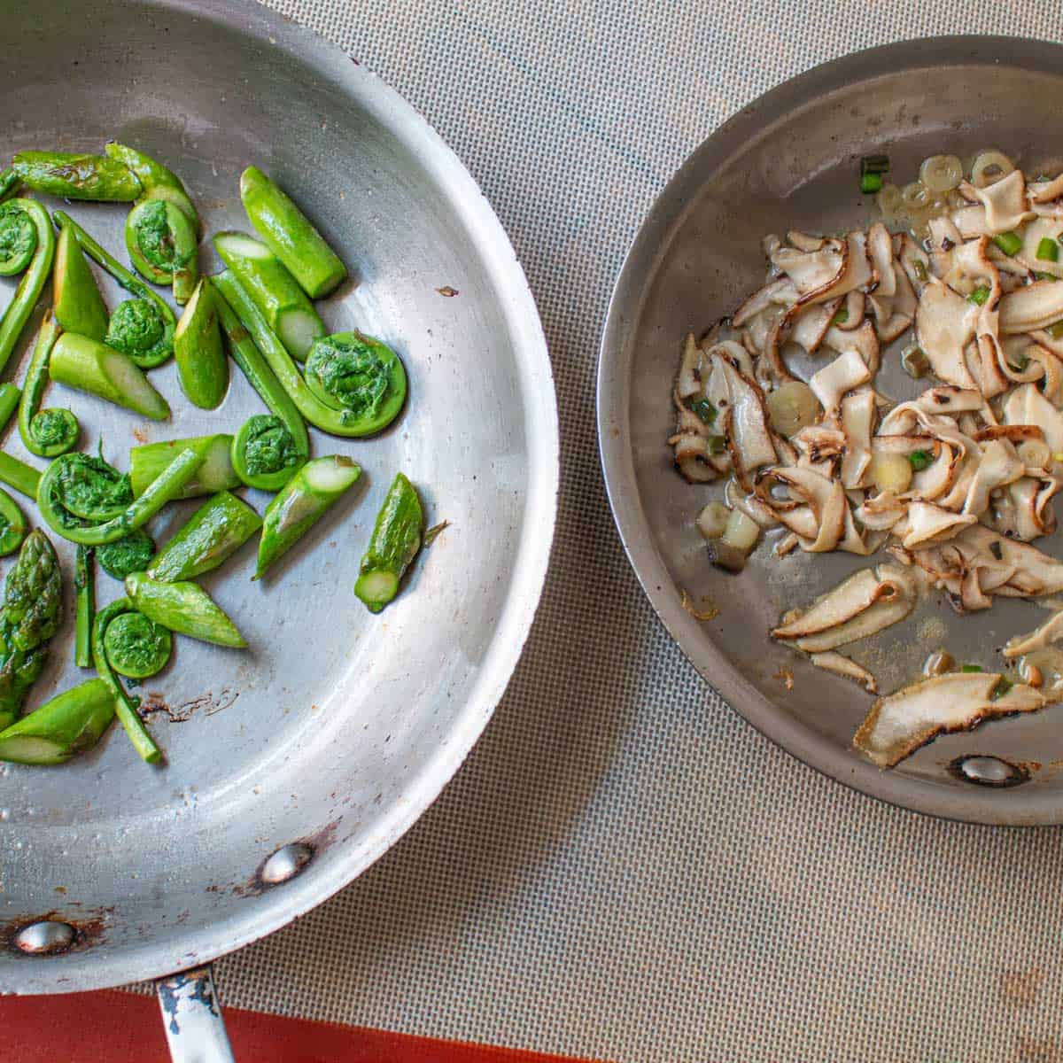 sauteed asparagus and mushrooms 