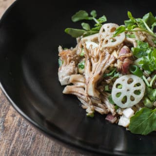 Milwaukee rice with lotus root and ramaria mushrooms_