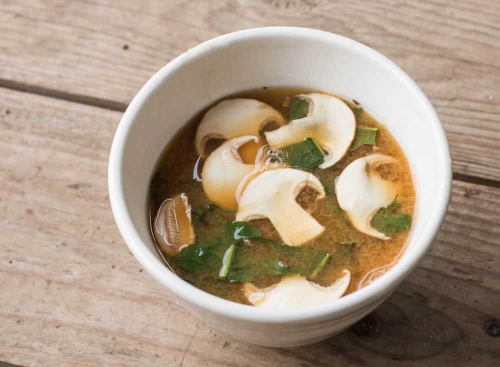 Miso Soup with Matsutake Mushrooms Recipe