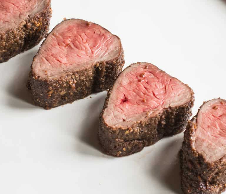 Pan Fried Venison Tenderloin + Morel Crust FORAGER CHEF