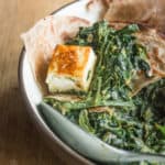 Saag paneer with foraged amaranth recipe