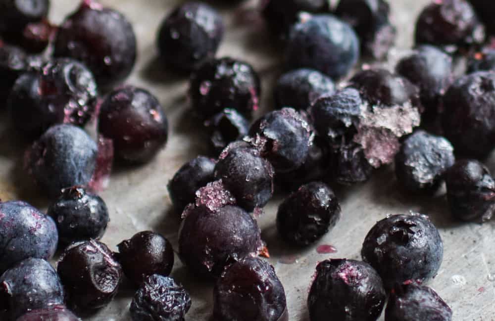 Venison breakfast sausage with wild blueberries 