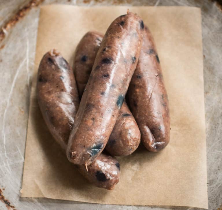Venison Breakfast Sausage with Wild Blueberries