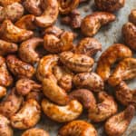 Toasted cashews seasoned with koji fermented meat garum