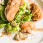 Lamb Sweetbreads with Lettuce, Brown Butter and Nasturtium Capers