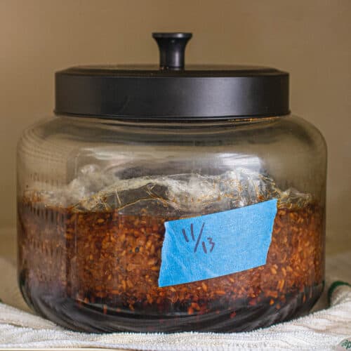 Anchor Hocking Montana Jar, Black/Clear, 1.5 Gallons