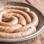 lamb and puffball mushroom brats,