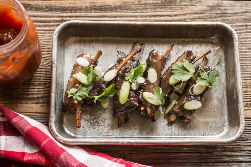 Venison Ribs with Wild Plum Glaze