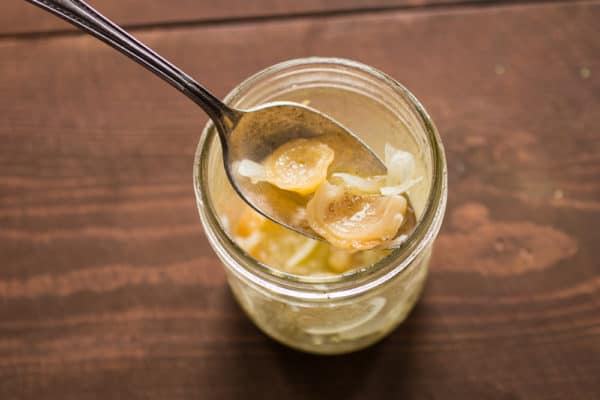 Marinated barrel cactus fruit