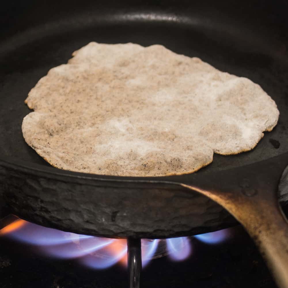 Fermented cactus seed flatbread