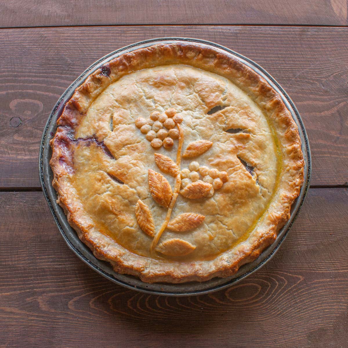 Wild blueberry pie with maple sugar recipe 