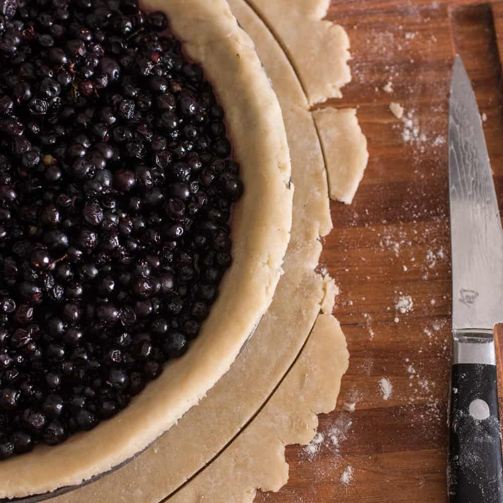 Maple Sugar Wild Blueberry Pie