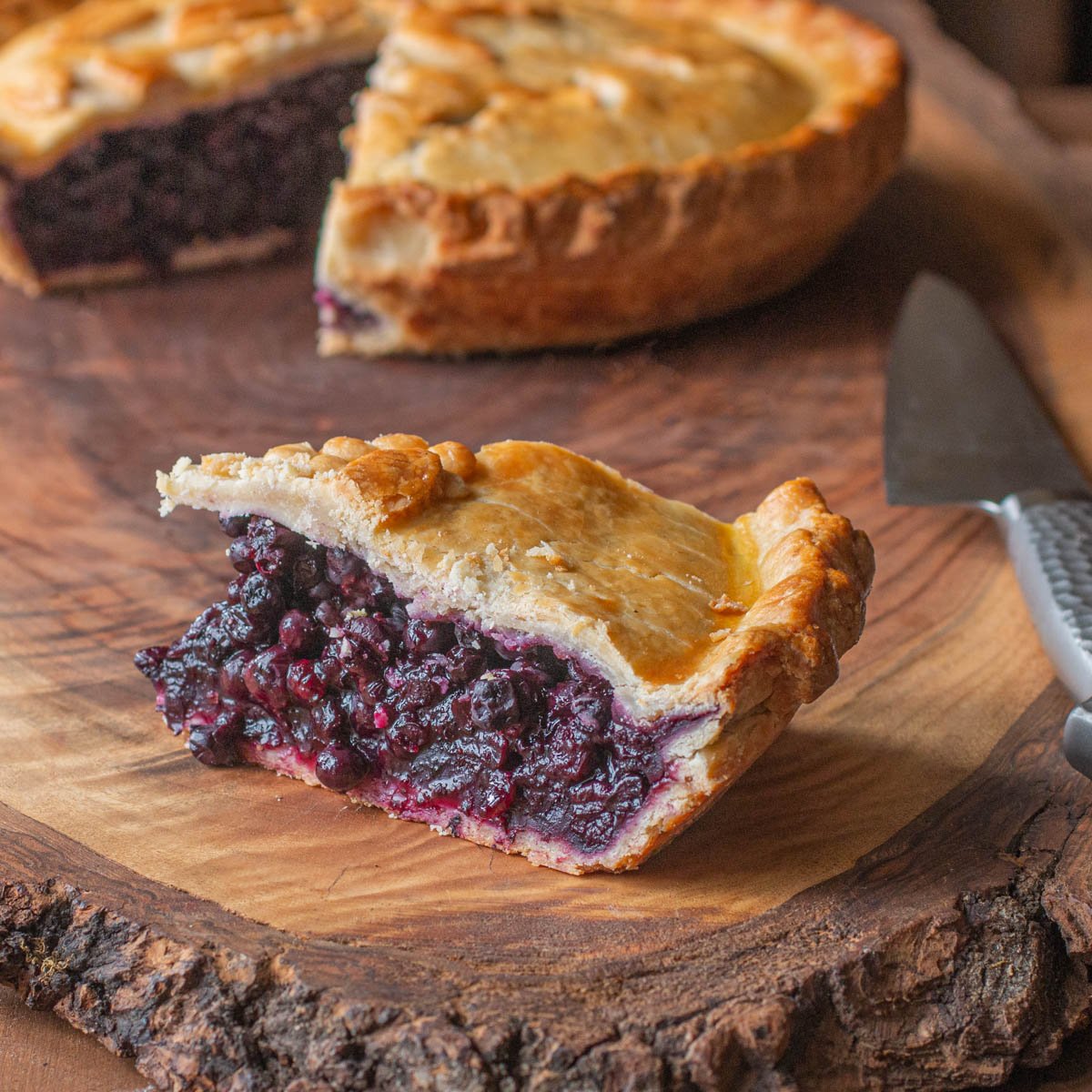 Maple Sugar Wild Blueberry Pie