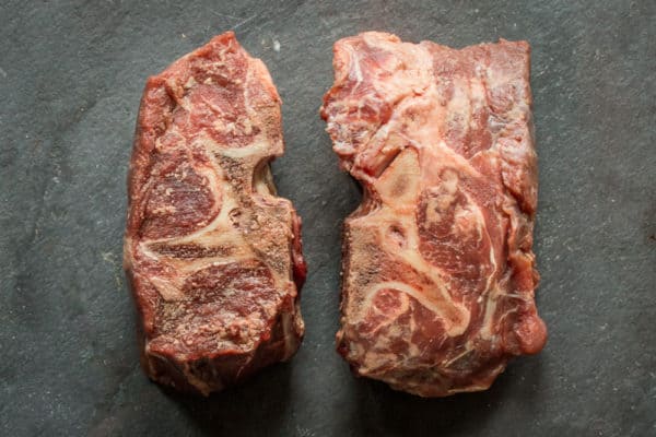 Beef necks to be cooked into a terrine 