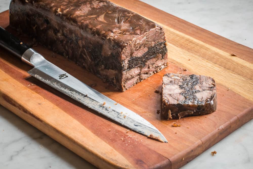 Beef Neck Terrine with Black Trumpet Mushroom Inlay (7)