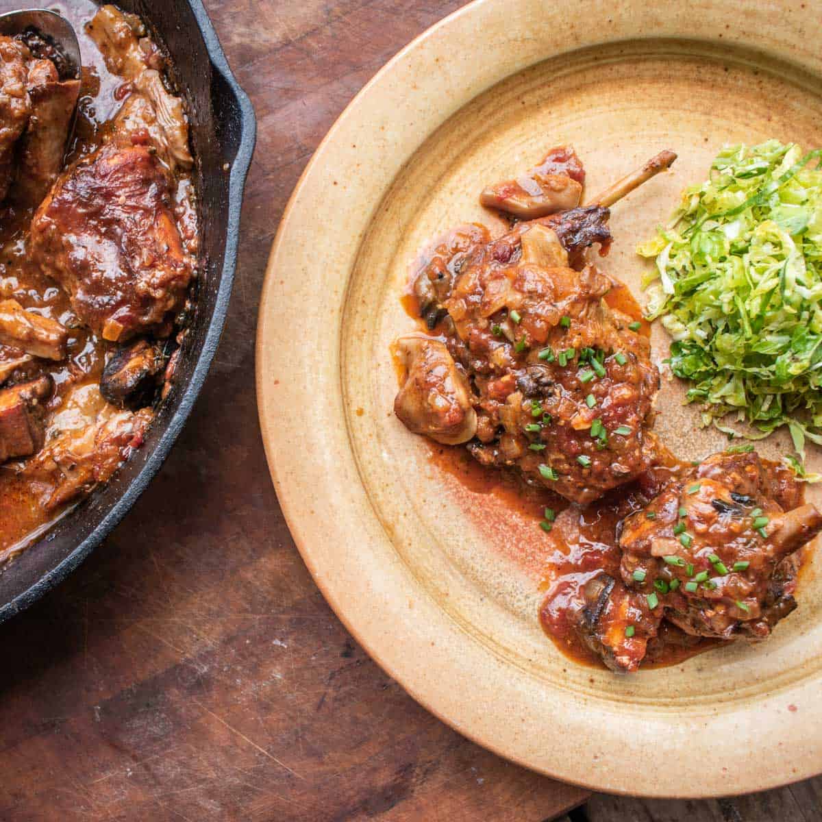 Rabbit Chasseur with Wild Mushrooms